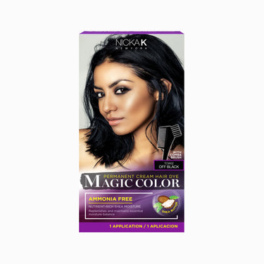 Nicka K Magic Color Permanent Cream Hair Dye Off Black TWC02 - ANNS BEAUTY SUPPLY